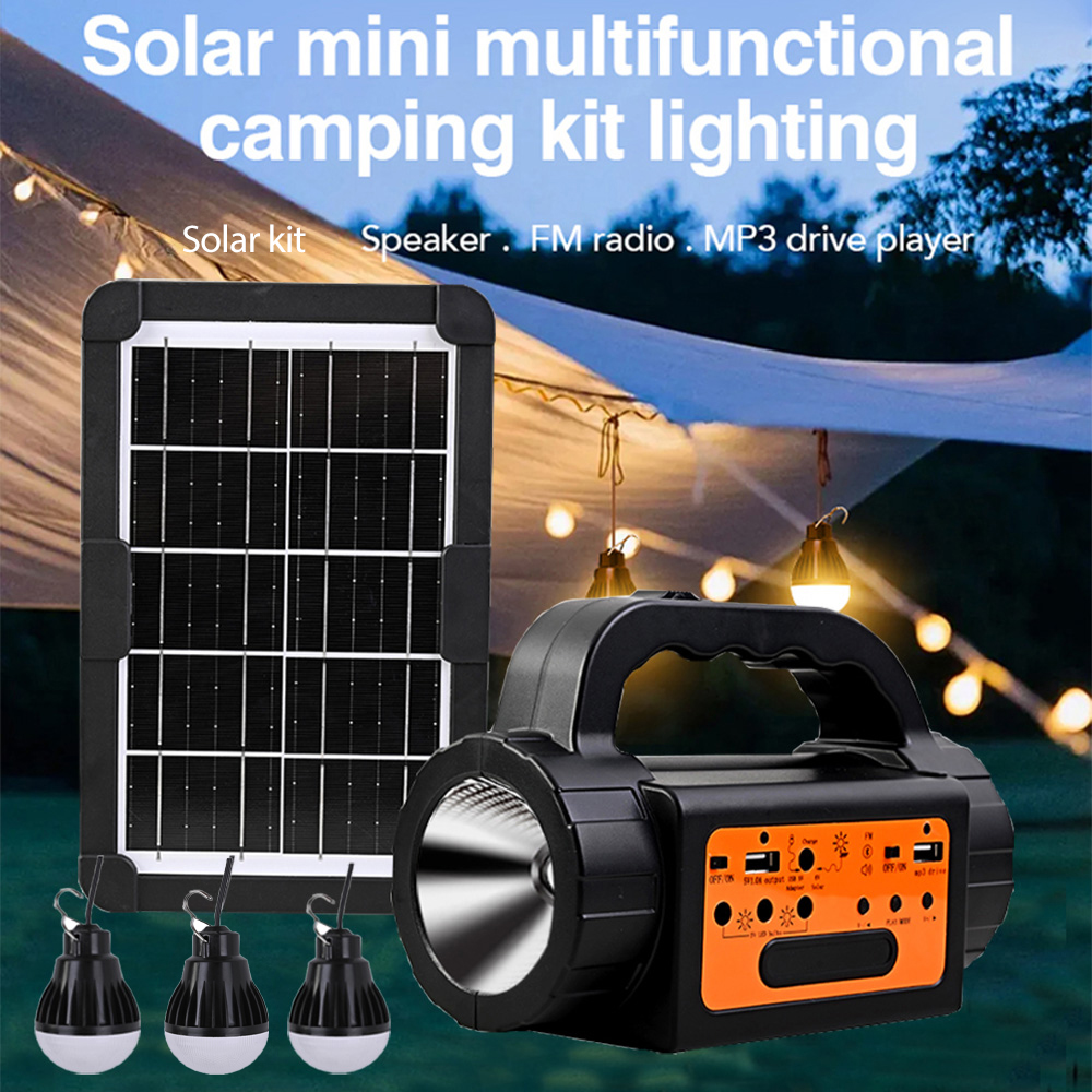 Solar power kit lighting