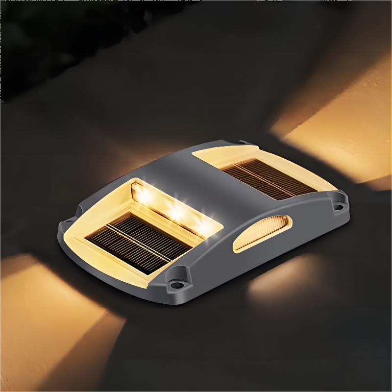 Solar driveway lights